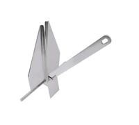 Hellery Ancora Triangolare Pieghevole Lucidata a Specchio Ancora Pieghevole Resistente Corrosione per Barca, Nautica, 5.5 Kg