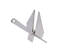 Hellery Ancora Triangolare Pieghevole Lucidata a Specchio Ancora Pieghevole Resistente Corrosione per Barca, Nautica, 15 Kg