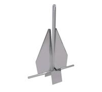 Hellery Ancora Triangolare Pieghevole Lucidata a Specchio Ancora Pieghevole Resistente Corrosione per Barca, Nautica, 7.0 Kg