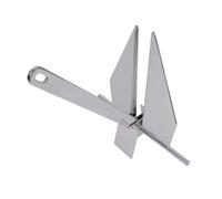 Hellery Ancora Triangolare Pieghevole Lucidata a Specchio Ancora Pieghevole Resistente Corrosione per Barca, Nautica, 12 Kg