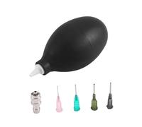 Hellery Applicatore di Precisione per Ceramica, Strumento a Bottiglia Comprimibile, Punta Fine per Argilla, Set di Strumenti in Gomma Adatto per Lavori Artigi, Nero