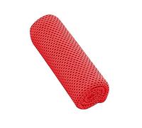 Hellery Asciugamano Morbido E Rinfrescante, Asciugamano per Collo E Viso, Asciugamano in Microfibra per Le Giornate Calde, Asciugamano da Palestra per, S, Rosso
