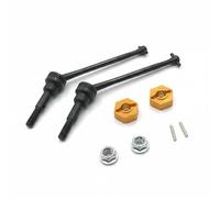 Hellery Auto Elettrica Trasmissione Anteriore CVD Metallo Parti RC con Progetto Antigrippaggio E Montaggio Completo Adatta per Wltoys 1/12 12423 12427 12428, Oro