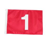 Hellery Bandiera da Golf Numerata per Putting Green, 7,6 X 32,8 Cm, Accessorio da Golf per Esercitarsi in Giardino, Country Club, Prato, Regalo per Golfisti, 1