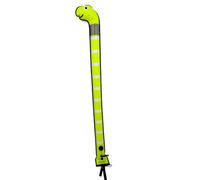 Hellery Boa Subacquea Gonfiabile Compatto Boa di Superficie con Valvola Leggero Marcatore di Posizione per Snorkeling, Allenamento in Piscina , Giallo Fluorescente