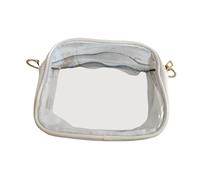 Hellery Borsa a Tracolla Trasparente, Casual E Alla Moda, per Uscire, Fare Shopping O Andare, Bianco