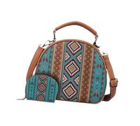 Hellery Borsa boho borse per le donne in tela da donna per ufficio pendolarismo, Verde