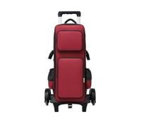 Hellery Borsa con Tracolla Trasportare Borsa con Tasca Frontale Pratico Custodia Tracolla per, Con Ruote, Array, Rosso Vino
