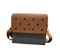 Hellery Borsa da spiaggia Eva con buchi fai -da -te borsa per lembo impermeabili per il tour in barca San, Caramello Grigio