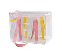 Hellery Borsa Tote Trasparente per Concerti, Picnic, Viaggi, Stadi E Sport All'aria Aperta, Rosa