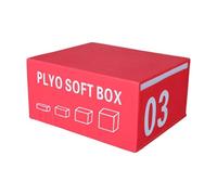 Hellery Box Pliometrico per, Step Up Box in Schiuma, Facile da Pulire, Allenamento per Saltare, MMA, Fitness, Allenamento Fisico per Adulti, Rosso Alto 45 cm