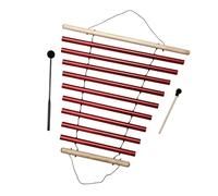 Hellery Campanelli a per Meditazione, Strumento a Percussione Manuale, 9, per Aula, Ufficio, Relax, Regalo per Bambini, Rosso