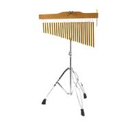 Hellery Campanello a Barra per Strumenti Musicali con Funzione di Percussione, Supporto Didattico, Supporto Regolabile, Carillon a Fila Singola per Principian, Oro, 25 Banconote