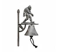 Hellery Campanello in Ghisa Antico Campana Parete Campana Porta Campanello Portone Esterno a Mano Motivo Ornamentale Lavorazione a Volute Durevole per Esterni, Ape Hand Bell