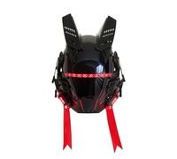 Hellery Casco Mecha Alternativo Maschera | Moduli Laterali accesi, Maschera con Luce LED, per Servizi Fotografici, Festival, Cosplayer