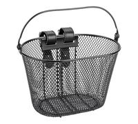 Hellery Cestino per Bici per Bambini Cestino per Manubrio Anteriore Cestino per Bicicletta per Bambino in Filo di Ferro Cestino per Ciclismo per Ragazzi Che, Nero