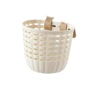 Hellery Cestino per Bicicletta per Bambini E Bambine, Accessorio Facile da Installare, Piccolo Cestino Decorativo Anteriore per Manubrio di Bicicletta Senza P, Beige