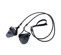 Hellery Cintura da Nuoto con Corda Elastica Elastico da Nuoto Compatta Attrezzatura per Nuotatori, Nero, Allenatore Di Nuoto Staccabile, 60 Libbre