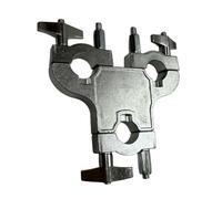 Hellery Connettore per Morsetto per Batteria, Clip di Espansione per Montaggio Su Piattaforma a Tre Fori, Attacco per Braccio per Strumenti a Percussione, Cos