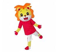Hellery Costume Leone Mascotte Tuta Unisex con Testa Cartonata E Criniera Materiale Cristallo Morbido E Poliestere Adatto a Marketing Animazione Punti Vendita, 175-185cm, Leone K