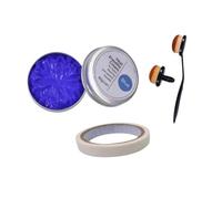 Hellery Crema Termoresistente con Pennello E Nastro Adesivo per Il Trasferimento di Modelli per La Marcatura di Tessuti per Il Cucito, Blu
