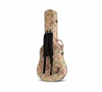 Hellery Custodia Chitarra Classica Custodia Rigida Valigetta Imbottita Borsa Strumento Musicale Compatibile con Trasporto a Mano, Custodia Per Chitarra In Tela Con Foglie D Acero Verdi E Spallacci