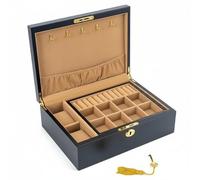 Hellery Custodia Chitarra Classica Custodia Rigida Valigia Strumento Custodia Hardshell in Legno con Fodera Morbida Spessa E Serratura Integrata Adatta a, Black
