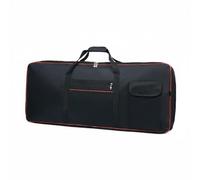 Hellery Custodia Impermeabile Tastiera Elettronica Borsa Pianoforte Digitale Imbottitura Laterale Maniglie Doppie Portaoggetti Adatta per Viaggi Esibizioni Dal, Rosso, 61 Tasti L