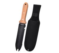 Hellery da Scavo da Giardino Trapianto Paletta Diserbo Vanghetto con Seghettata E Punta per Piantumazione in Acciaio Inox con E Tacche di Profondità Adatto a
