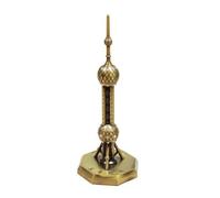 Hellery Decorazione da Esposizione | Base Ottagonale Stabile, Modello Torre delle Orientali, Dettagliato, per Casa, Viaggiatori, Collezionisti, Bronzo