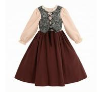 Hellery Dirndl Scenico Abito da Recita | Vintage, Carnevale, Abbigliamento, per Feste a Tema, Recite Scolastiche