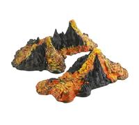 Hellery Display Figurina Montagna Accessorio Educativo a Mano Morbido Ideale per Presentazioni Scientifiche Decorazione Torta Sand Table Giochi Imparare Natura, Modello Di Vulcano NO.LX824