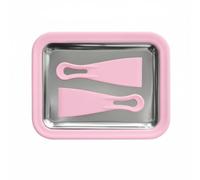Hellery Diy Ice Maker Strumento Dessert Freddo Rotolo Alluminio Pannello Preparazione Yogurt Sorbetti Adatta Bambini Adulti Feste Casa, Rosa
