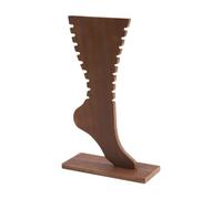 Hellery Espositore per Gioielli a Forma di Piede, Espositore per Ciondoli, Risparmia Denaro, Semplice Espositore per Bracciali per Appartamento, Hotel, Marrone Scuro