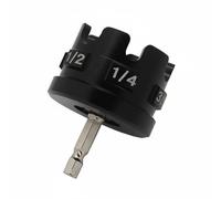 Hellery Estrattore Dadi Esagonali Chiave Bussola per Barre Filettate Adattatore Universale per Trapano Montaggio Veloce Materiale in Alluminio Durevole Adatto, Aluminum