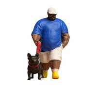 Hellery Figura Realistica di Un Ragazzo Che Porta a Un Cane, 1/64