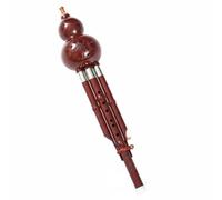 Hellery Flauto Principale Bambù Principiante Cucurbit Gourd 7 Fori con Motivi Dettagliati E Facile Utilizzo Adatto a Studenti Adulti Avvio Percorso Musicale, Acciaio Rosso C