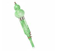 Hellery Flauto Principale Bambù Principiante Cucurbit Gourd 7 Fori con Motivi Dettagliati E Facile Utilizzo Adatto a Studenti Adulti Avvio Percorso Musicale, Acciaio Verde Tonalità Sib