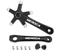 Hellery Guarnitura Integrata Leggero Pedivella Integrata Rigido Pedivella con Mozzo a 5 Bulloni per Ciclisti, Pedivelle Sinistra E Destra