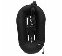 Hellery Immersione in Nylon Compensatore di Galleggiamento Donut Universale per Backmount Morbida E Fessure Quadrate con Tubo a Bassa Pressione Adatta per, Nero