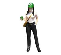Hellery in Scala 1/64, Modello di Persone in Miniatura, Figura in Resina per Progetti di Design di Stazioni Ferroviarie in Miniatura, Cappello Verde