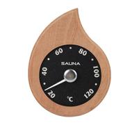 Hellery Indicatore di Temperatura per Sauna in Legno, Facile Da Installare E Da Leggere, 17x14x2 Cm, con Intervallo Preciso Da 20 a 120 °C.