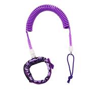Hellery Leash per Tavola da Surf da 3 Metri, 5 Mm, con Molla a Spirale, Cordino per Gamba, Portatile, Elastico E Leggero in TPU, per Accessori da Paddleboard, Viola