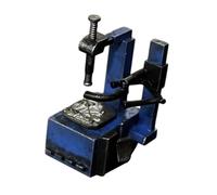 Hellery Macchina per Il Montaggio di Pneumatici in Miniatura in 1:64 - Realistica, Dipinta, Creativa - Modello Piccolo - Scena - Diorama - Officina, Blu retrò