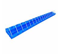 Hellery Mangiatoia con Aste Divisorie in Metallo Robusta Mangiatoia Rettangolare in Plastica Pratico per nti Degli Uccelli, Colombaia, Giardino, 120cm