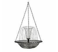 Hellery Mangiatoia Uccelli Bagno Uccelli Vassoio Appeso Ornamento da Esterno con Superficie Liscia Che Si Pulisce in Un Attimo Adatta per Giardino Balcone Cortile Patio, Grigio, D Style Solar