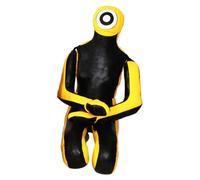 Hellery Manichino da Allenamento, Vuoto, Professionale, Pratico, Versatile, Utilizzabile Come Sacco da Boxe per Judo E Boxe, Nero Giallo