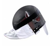 Hellery Maschera da Scherma con Rete Acciaio Inox a Copertura Totale Schermo Facciale da Scherma con Bavaglino Durevole