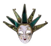 Hellery Maschera Veneziana Maschera Copertura Travestimento Decorazione con Viso Modellato Crema E Occhi Ovali con Dettagli Neri Piccolo Bocca Dipinta Adatta