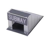 Hellery Modello di Stazione in Miniatura, Modello di Edificio, Accessorio per Scena Micro Paesaggio, 7,5 Centimetri